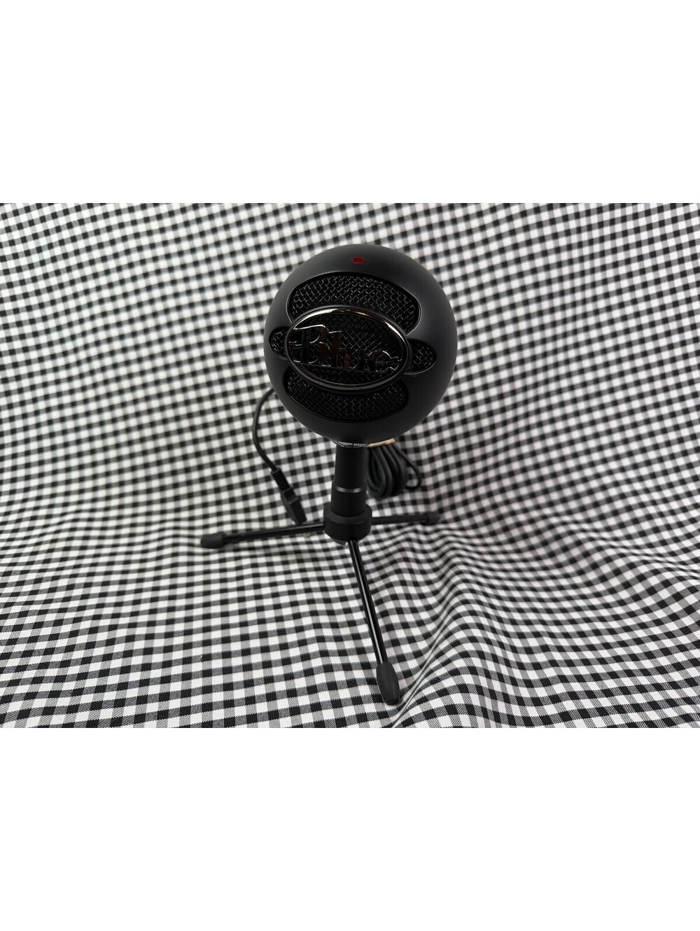Blue Snowball iCE USB Condenser Microphone Black Tripod Cable Tested Working